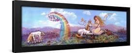 Princess and Unicorn Border-Judy Mastrangelo-Framed Giclee Print
