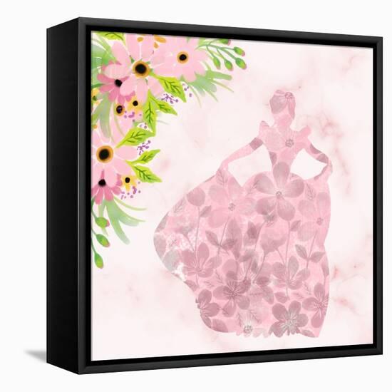 Princess and Warrior 1 V2-Kimberly Allen-Framed Stretched Canvas