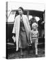 Princess Anne at Four Years Old Arriving with Queen Elizabeth at a Horse Show May 1955-null-Stretched Canvas