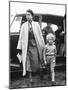 Princess Anne at Four Years Old Arriving with Queen Elizabeth at a Horse Show May 1955-null-Mounted Photographic Print