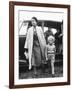 Princess Anne at Four Years Old Arriving with Queen Elizabeth at a Horse Show May 1955-null-Framed Photographic Print