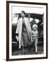 Princess Anne at Four Years Old Arriving with Queen Elizabeth at a Horse Show May 1955-null-Framed Photographic Print