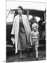 Princess Anne at Four Years Old Arriving with Queen Elizabeth at a Horse Show May 1955-null-Mounted Photographic Print