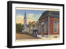 Princess Anne Street, Fredericksburg, Virginia-null-Framed Art Print