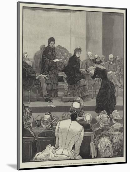 Princess Beatrice Presenting Prizes to the Students of the Bloomsbury Female School of Art-Henry Stephen Ludlow-Mounted Giclee Print