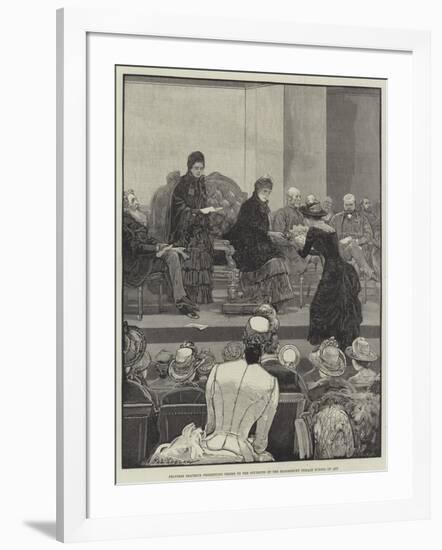 Princess Beatrice Presenting Prizes to the Students of the Bloomsbury Female School of Art-Henry Stephen Ludlow-Framed Giclee Print
