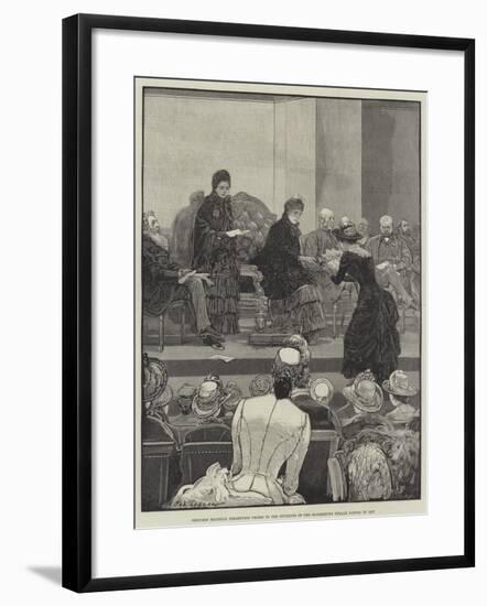 Princess Beatrice Presenting Prizes to the Students of the Bloomsbury Female School of Art-Henry Stephen Ludlow-Framed Giclee Print