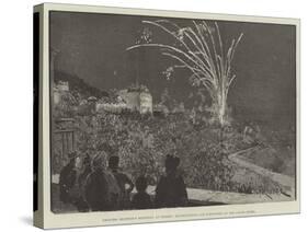 Princess Beatrice's Birthday at Grasse, Illuminations and Fireworks at the Grand Hotel-Amedee Forestier-Stretched Canvas