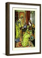 Princess Bell-Etoile, Tempted by Teintise, c.1878-Walter Crane-Framed Art Print