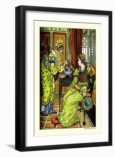 Princess Bell-Etoile, Tempted by Teintise, c.1878-Walter Crane-Framed Art Print