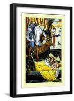 Princess Bell-Etoile, The Rescue, c.1878-Walter Crane-Framed Art Print