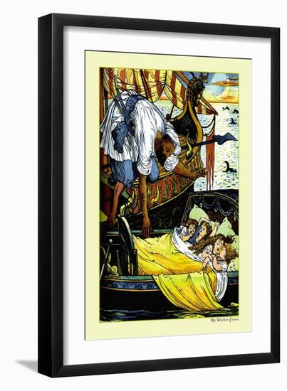 Princess Bell-Etoile, The Rescue, c.1878-Walter Crane-Framed Art Print