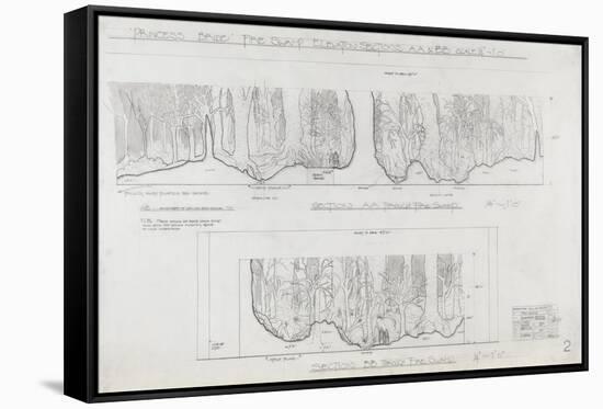 Princess Bride the Movie: Fire Swamp Illustration-null-Framed Stretched Canvas