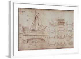 Princess Bride the Movie: Ship Illustration-null-Framed Art Print