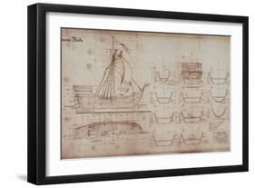 Princess Bride the Movie: Ship Illustration-null-Framed Premium Giclee Print