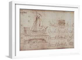 Princess Bride the Movie: Ship Illustration-null-Framed Art Print