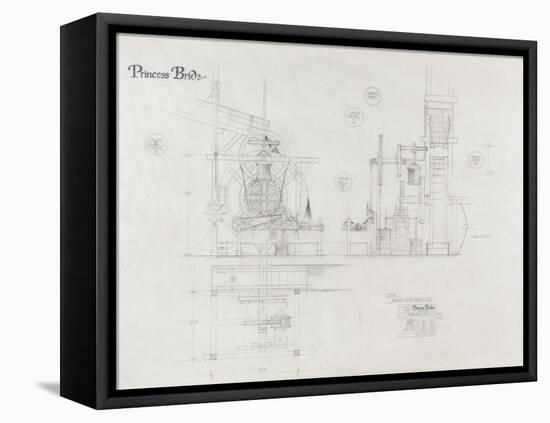 Princess Bride the Movie: The Machine Illustration-null-Framed Stretched Canvas