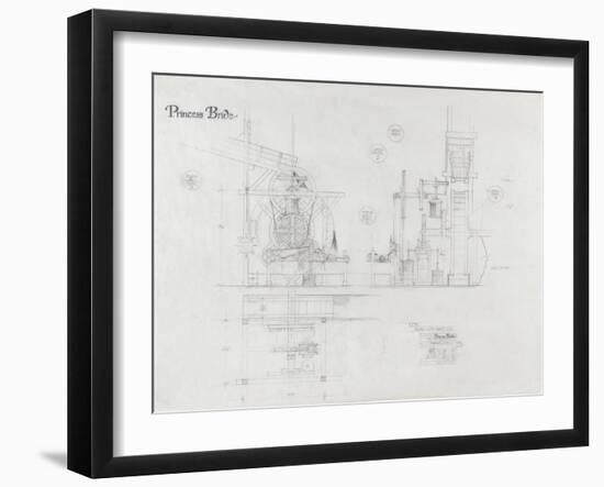 Princess Bride the Movie: The Machine Illustration-null-Framed Art Print