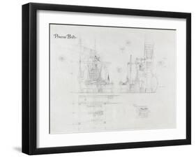 Princess Bride the Movie: The Machine Illustration-null-Framed Art Print