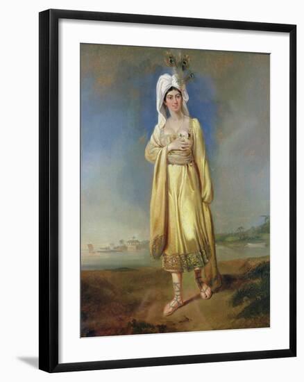 Princess Caraboo of Javasu (Mary Baker), 1817-Edward Bird-Framed Giclee Print