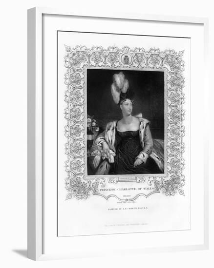 Princess Charlotte Augusta of Wales, 19th Century-Henry Thomas Ryall-Framed Giclee Print