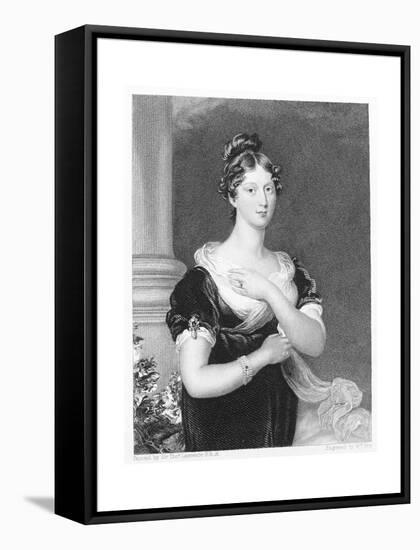 Princess Charlotte Engraving-William Fry-Framed Stretched Canvas