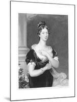 Princess Charlotte Engraving-William Fry-Mounted Giclee Print