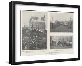 Princess Christian's Visit to Earl Spencer at Althorp Park-null-Framed Giclee Print