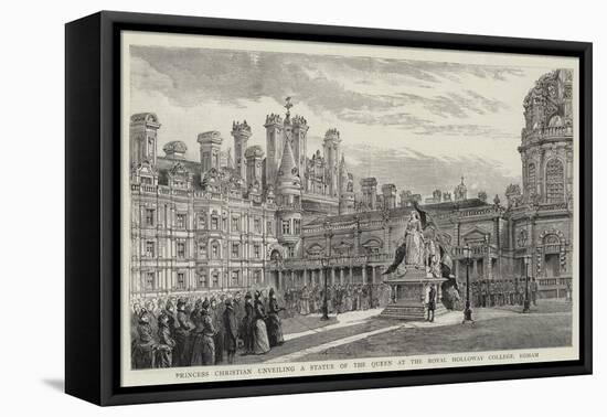 Princess Christian Unveiling a Statue of the Queen at the Royal Holloway College, Egham-null-Framed Stretched Canvas