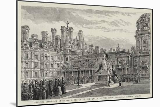 Princess Christian Unveiling a Statue of the Queen at the Royal Holloway College, Egham-null-Mounted Giclee Print