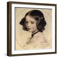 Princess Clotilde of Saxe-Coburg and Gotha, (1846-192), 1855-Franz Xaver Winterhalter-Framed Giclee Print