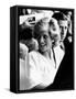 Princess Diana and Prince Charles at Live Aid Concert 1985. Wembley Stadium-null-Framed Stretched Canvas