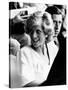 Princess Diana and Prince Charles at Live Aid Concert 1985. Wembley Stadium-null-Stretched Canvas