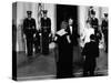Princess Diana and Prince Charles with Ronald Reagan and Nancy Reagan at the White House-null-Stretched Canvas