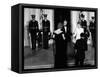 Princess Diana and Prince Charles with Ronald Reagan and Nancy Reagan at the White House-null-Framed Stretched Canvas