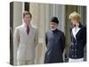 Princess Diana and Prince Charles with the Sultan of Oman July 1989-null-Stretched Canvas