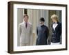 Princess Diana and Prince Charles with the Sultan of Oman July 1989-null-Framed Photographic Print