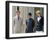 Princess Diana and Prince Charles with the Sultan of Oman July 1989-null-Framed Photographic Print