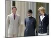 Princess Diana and Prince Charles with the Sultan of Oman July 1989-null-Mounted Photographic Print