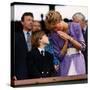 Princess Diana and Prince William at the Wimbledon Ladies Final-null-Stretched Canvas