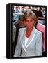 Princess Diana Arrives at the English National Ballet in South Kensington For a Informal Lunch-null-Framed Stretched Canvas