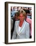 Princess Diana Arrives at the English National Ballet in South Kensington For a Informal Lunch-null-Framed Photographic Print