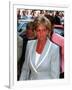 Princess Diana Arrives at the English National Ballet in South Kensington For a Informal Lunch-null-Framed Photographic Print