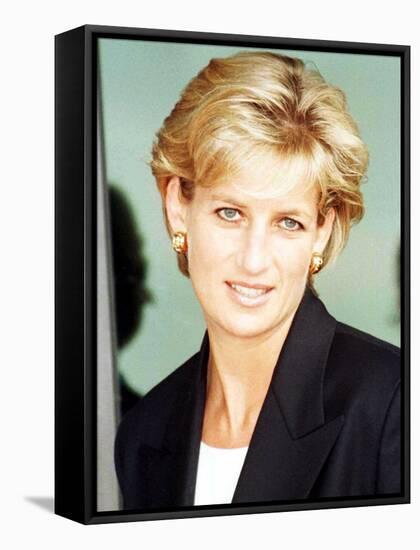 Princess Diana Arrives in Luanda Angola January 1997-null-Framed Stretched Canvas