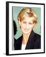 Princess Diana Arrives in Luanda Angola January 1997-null-Framed Photographic Print