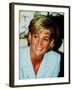 Princess Diana at Brompton Hospital to Highlight Cystic Fibrosis Week-null-Framed Photographic Print