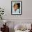 Princess Diana at Brompton Hospital Wearing Pale Blue Versace Suit-null-Framed Photographic Print displayed on a wall