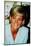 Princess Diana at Brompton Hospital Wearing Pale Blue Versace Suit-null-Mounted Photographic Print