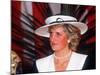 Princess Diana at the Guildhall to Receive Freedom of the City of London July 1987-null-Mounted Photographic Print