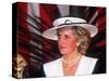 Princess Diana at the Guildhall to Receive Freedom of the City of London July 1987-null-Stretched Canvas